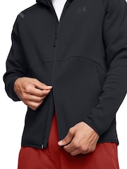 Under Armour Black Unstoppable Fleece Full Zip Hoodie - Image 4 of 6