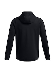 Under Armour Black Unstoppable Fleece Full Zip Hoodie - Image 6 of 6