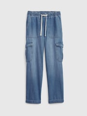 Gap Blue Mid Rise Pull On Easy Jeans - Image 6 of 6