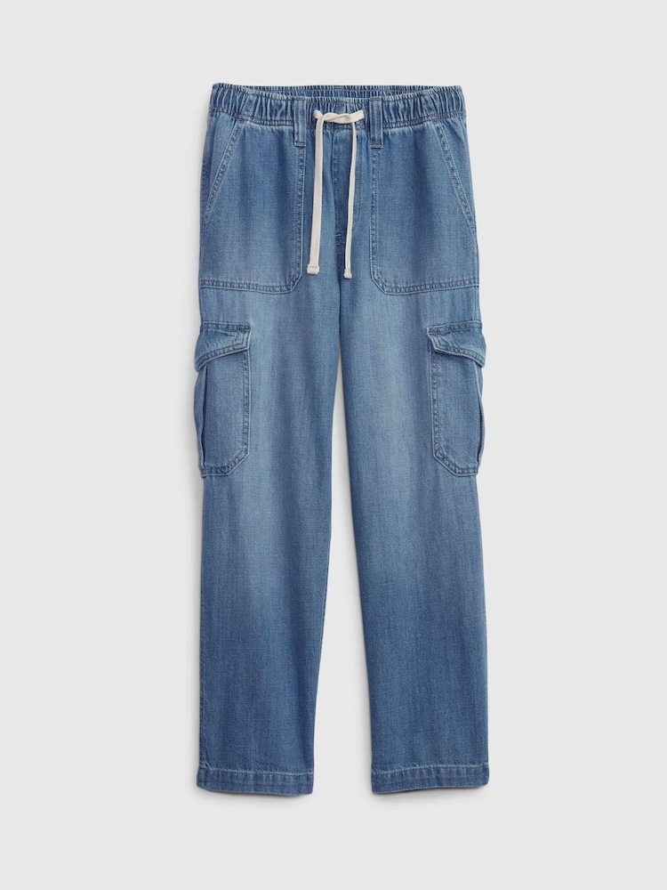 Gap Blue Mid Rise Pull On Easy Jeans - Image 6 of 6