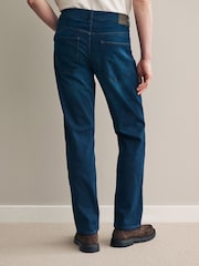 Blue Dark Slim Fit Signature Jeans With Cashmere - Image 3 of 6