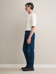 Blue Dark Slim Fit Signature Jeans With Cashmere - Image 4 of 6
