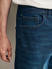 Blue Dark Slim Fit Signature Jeans With Cashmere - Image 5 of 6