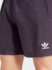أسود ليلي - شورتات سباحة Adicolor سادة من تشكيلة الأساسيات من adidas - صورة 5 من 6