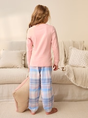 Pink Woven Bottom Pyjamas 1 Pack (3-16yrs) - Image 2 of 7