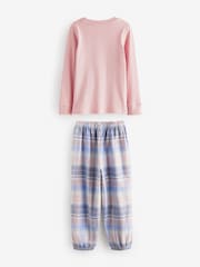 Pink Woven Bottom Pyjamas 1 Pack (3-16yrs) - Image 5 of 7