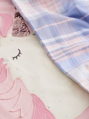 Pink Woven Bottom Pyjamas 1 Pack (3-16yrs) - Image 6 of 7