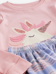 Pink Woven Bottom Pyjamas 1 Pack (3-16yrs) - Image 7 of 7