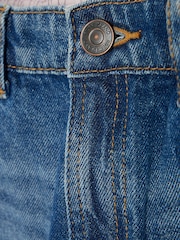 River Island Blue Girls Mid Wash 100% Cotton Straight Jeans - Image 4 of 4