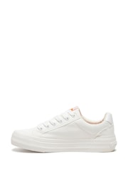 Rocket Dog Cheery Canvas Cotton White Trainers - Image 3 of 5