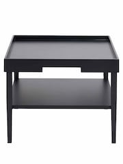 Pacific Black Marnie Wood Coffee Table with Shelf - Image 2 of 6