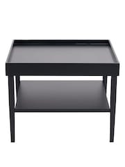 Pacific Black Marnie Wood Coffee Table with Shelf - Image 4 of 6