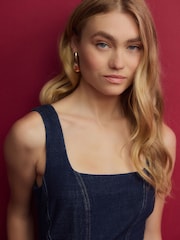 Rinse - Corsagen-Top mit Nähten aus Denim - Bild 4 von 7