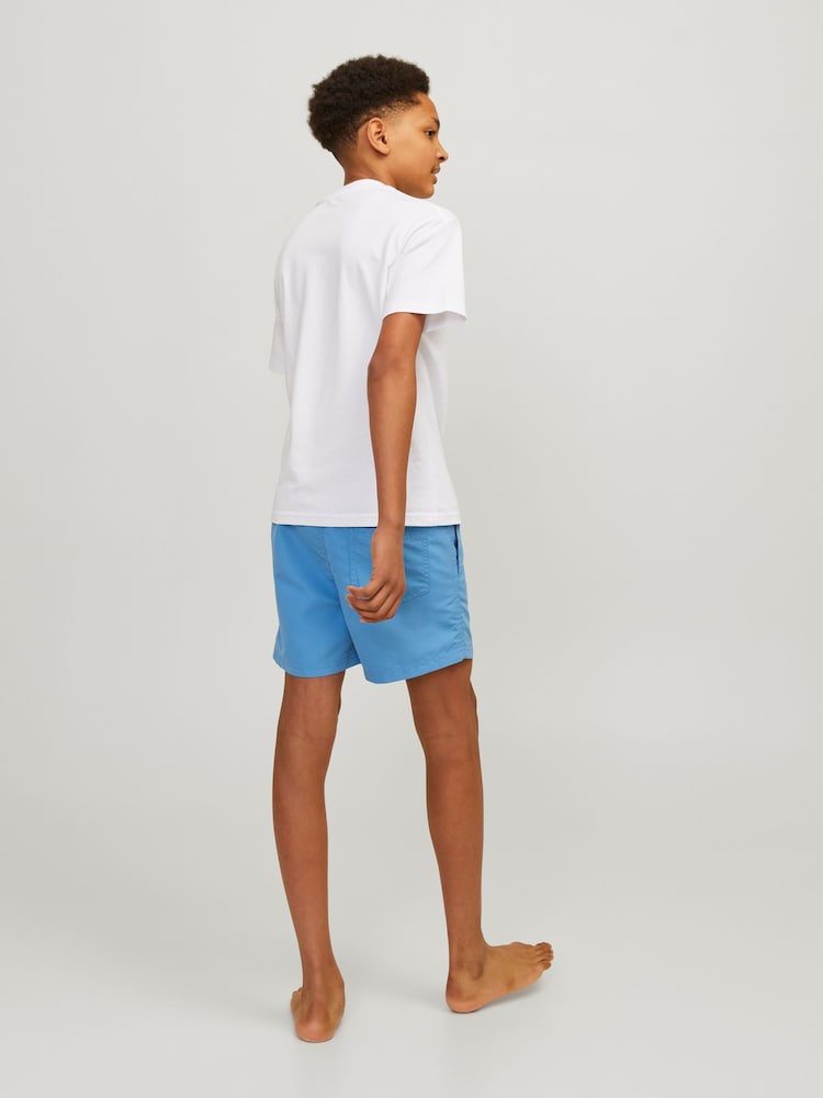 JACK & JONES JUNIOR Blue Side Logo Swim Shorts - Image 2 of 8 JACK & JONES JUNIOR Blue Side Logo Swim Shorts - Image 2 of 8