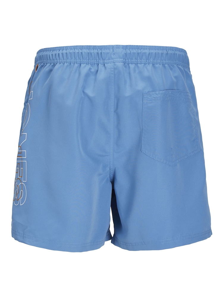 JACK & JONES JUNIOR Blue Side Logo Swim Shorts - Image 8 of 8 JACK & JONES JUNIOR Blue Side Logo Swim Shorts - Image 8 of 8
