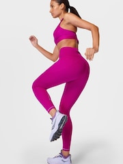 Sweaty Betty Magenta Fusion Purple Full Length Power Pro 7/8 Workout Leggings - Image 3 of 10