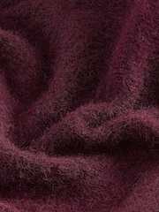 Rdeča jagodna - Sproščeno prileganje Oversized Longline Button Knitted pletena pletena jopa - Slika 19 iz 20