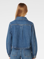 Forever New Blue Dana Denim Shacket - Image 4 of 5