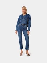 Forever New Blue Dana Denim Shacket - Image 5 of 5