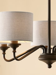 Black Burford 5 Light Height Adjustable Light - Image 3 of 5