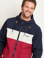 Brakeburn Grey Colour Block Zip Through Jacket - Image 3 of 5