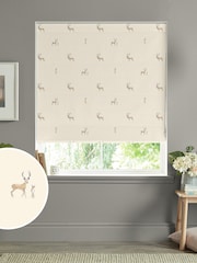 Sophie Allport Natural Stags Made to Measure 100% Cotton Roman Blinds - Image 1 of 6