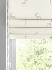 Sophie Allport Natural Stags Made to Measure 100% Cotton Roman Blinds - Image 2 of 6