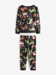 Black/Green Xmas Gamer Single Long Sleeve Pyjamas (6-16yrs) (6-16yrs) - Image 5 of 7