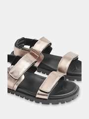 Whistles Natural Ria Sporty Touch Fasten Sandals - Image 3 of 4
