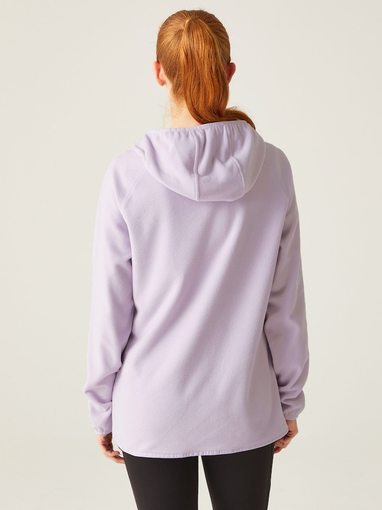 Regatta Purple Warriewood Half Zip Hooded Hoodie - Image 2 of 8