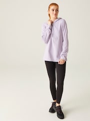 Regatta Purple Warriewood Half Zip Hooded Hoodie - Image 3 of 8