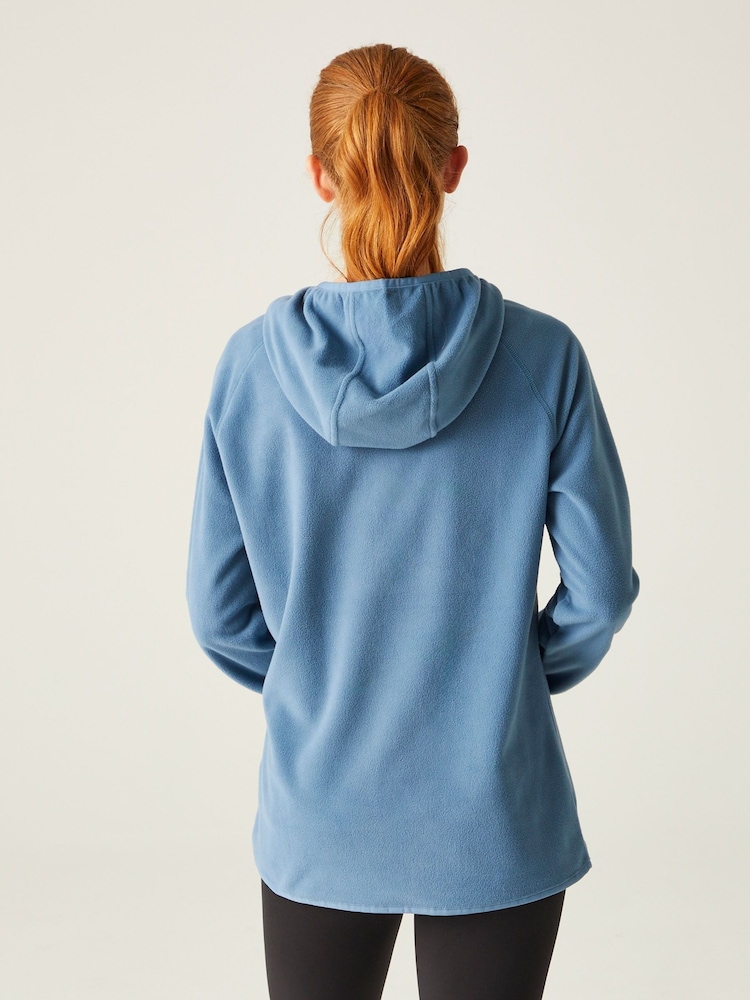 Regatta Blue Warriewood Half Zip Hooded Fleece - Image 2 of 9 Regatta Blue Warriewood Half Zip Hooded Fleece - Image 2 of 9