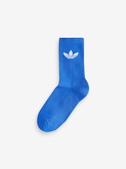 متعدد الألوان - حزمة من 6 جوارب برقبة Crew مزينة بشعار الوريقات الثلاثة من Adidas Originals - صورة 6 من 9