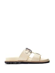 Moda in Pelle Olette Snaffle Trim H Band Footbed Sandals - Image 1 of 5