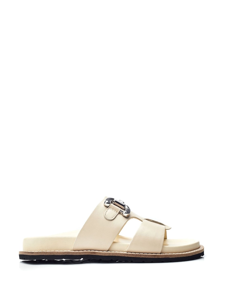 Moda in Pelle Olette Snaffle Trim H Band Footbed Sandals - Image 1 of 5 Moda in Pelle Olette Snaffle Trim H Band Footbed Sandals - Image 1 of 5