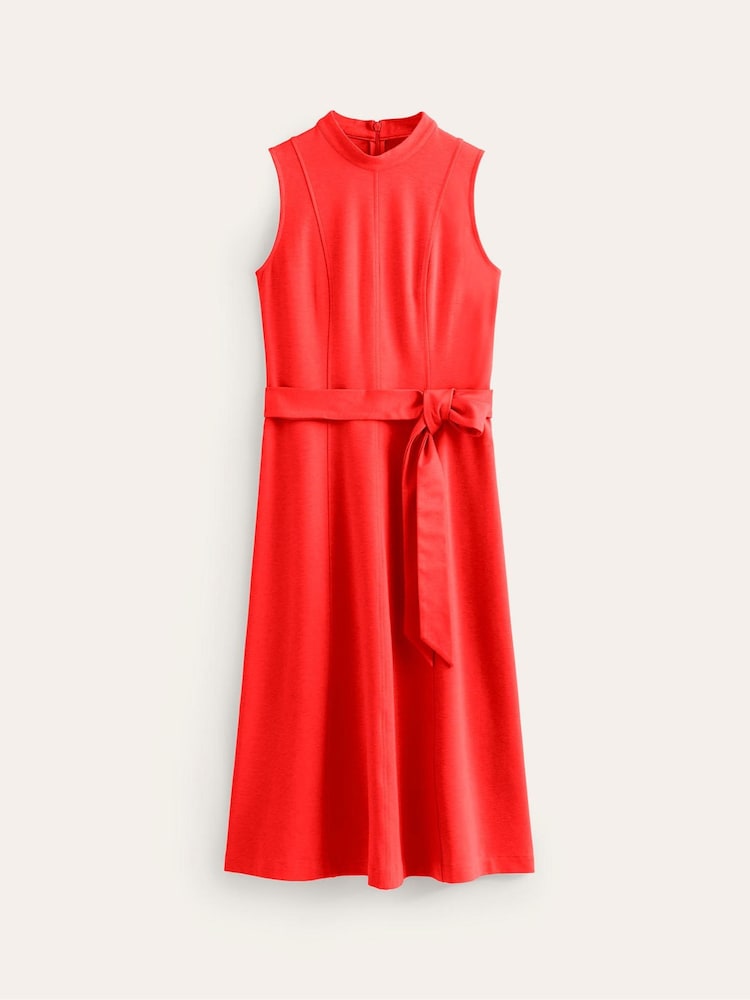 Boden Red Nicola High Neck Ponte Dress - Image 6 of 6