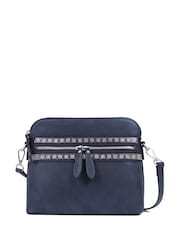 Blauw - Pavers zwarte crossbodytas met ritssluiting - Image 1 of 3