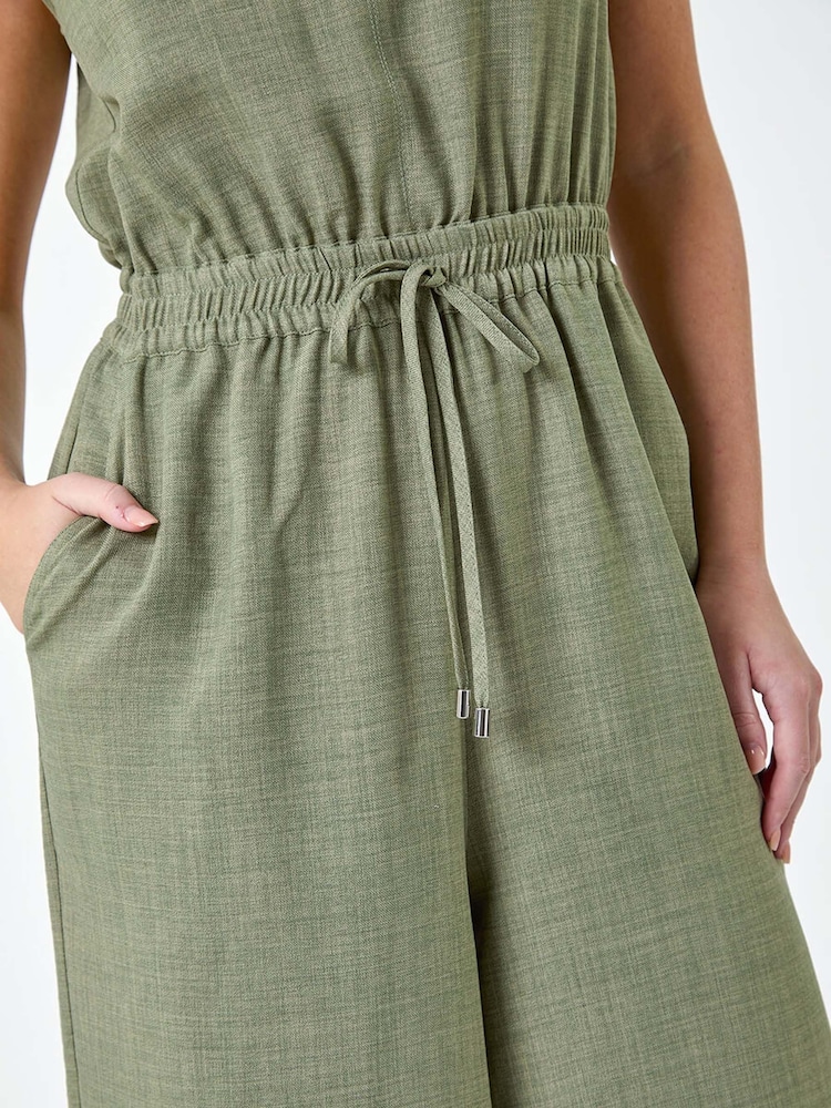 Roman Wide Leg Stretch Jumpsuit - Imagen 5 de 5
