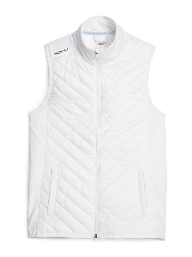 Puma White Frost Golf Quilted Womens Vest - Image 1 of 3
