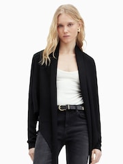 AllSaints Black Wasson Pirate Cardigan - Image 3 of 9