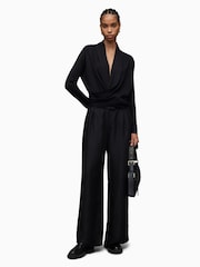 AllSaints Black Wasson Pirate Cardigan - Image 6 of 9