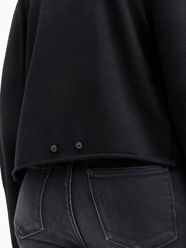 AllSaints Black Wasson Pirate Cardigan - Image 7 of 9
