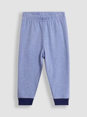 JoJo Maman Bébé Blue 2-Pack Cotton Pyjamas - Image 4 of 11
