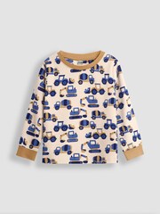 JoJo Maman Bébé Blue 2-Pack Cotton Pyjamas - Image 6 of 11