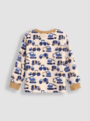JoJo Maman Bébé Blue 2-Pack Cotton Pyjamas - Image 7 of 11