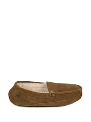 Just Sheepskin Brown Mens Harry Slippers - Image 2 of 5
