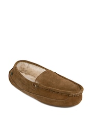 Just Sheepskin Brown Mens Harry Slippers - Image 3 of 5