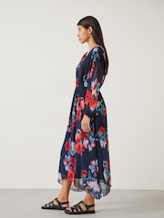Hush Black Clarette Maxi Chiffon Blurred Floral Dress - Image 2 of 3