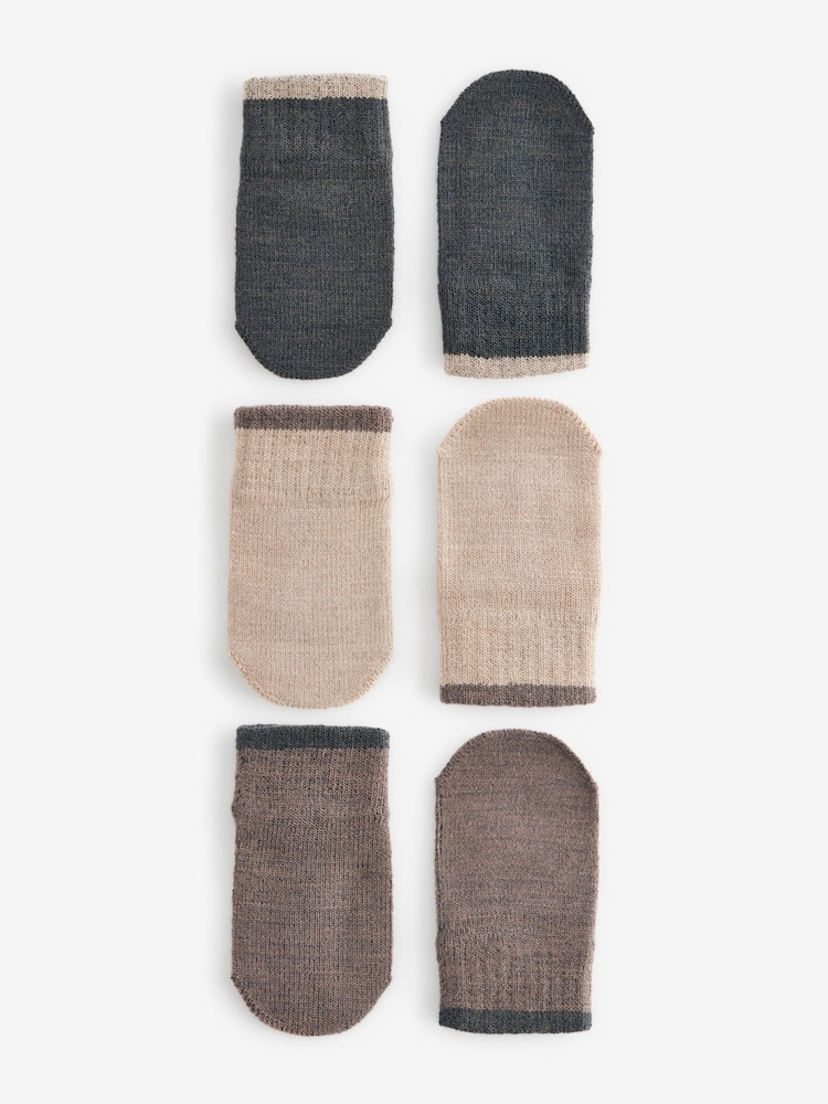 Neutral 3 Pair Magic Mittens Set (3mths-6yrs) - Image 1 of 4 Neutral 3 Pair Magic Mittens Set (3mths-6yrs) - Image 1 of 4