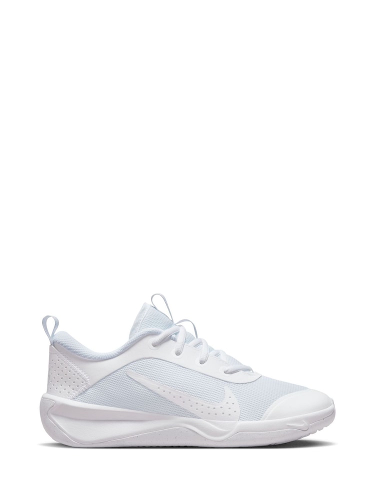 Nike White Youth Omni Court Trainers - Image 1 of 10 Nike White Youth Omni Court Trainers - Image 1 of 10